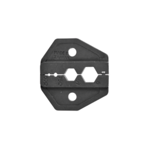 Mordaza para Plegar Conectores de Anillo en RG-6/U, RG-59/U, con tamaños 0.324", 0.255", 0.068" y 0.042".
