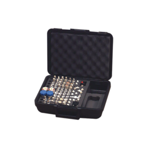 Mega Kit de adaptadores UNIDAPT de 70 piezas, en conjunto todos los del RFA-4019 y RFA-4023-01 en un solo estuche con bisagras