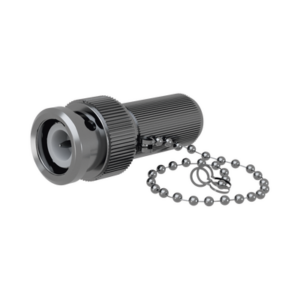 Carga Terminal Resistiva, 50 Ohm en BNC Macho con Cadena, 1/2 Watt, CD-1.5 GHz.