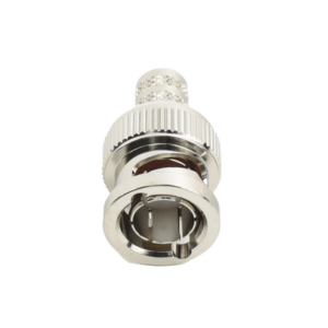 Conector BNC Macho de Anillo Plegable para Cable RG-6, Níquel/ Oro/ Teflón.
