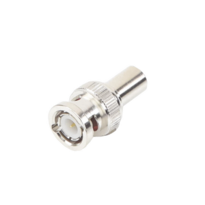 Carga Coaxial Terminal de 75 Ohm para CCTV, 1/2 Watt, en Conector BNC Macho, Níquel/ Oro/ Teflón.