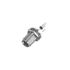 Conector N Hembra de Anillo para Chasis en 2D-Plano para cable RG-142/U.
