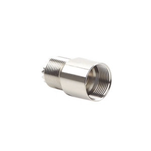 Conector UHF Hembra (SO-239) para Cables RG-8/U (8237), RG-213/U (8267), RG-214 (8268), Niquel/ Plata/ Teflón.