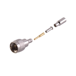 Conector mini UHF Macho de anillo plegable para cable RG-174/U, BELDEN 8216