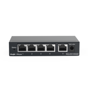 RG-ES105GD, Switch No Gestionado sin PoE de 5 puertos 10/100/1000Mbps