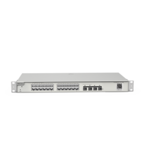 Switch Administrable con 24 Puertos Gigabit + 4 SFP+ para Fibra 10Gb, Gestión Gratuita desde la Nube