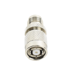 Adaptador en Línea, de Conector TNC Macho Inverso a TNC Hembra, Nquel/ Oro/ Teflón.
