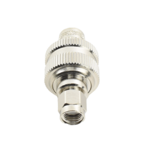 Conector SMA Macho Inverso de Anillo Plegable para RG-8/U, 9913, LMR-400, Níquel/ Oro/ Teflón.