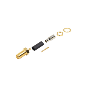 Conector SMA Hembra Inverso / Chasis en D Plano, Anillo Plegable / Cable RG-316 .