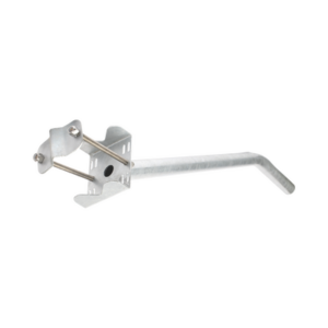 Brazo Galvanizado para Luminaria 2" Diámetro con Abrazadera para Poste hasta 3" Diámetro.