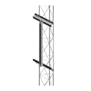 Mástil Robusto de 1 metro para Instalación en torre de tramo STZ30G, STZ35G y STZ45G (Galvanizado por Inmersión en Caliente).