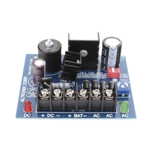 Fuente Tipo tarjeta de 1 salida seleccionable en 6,12 Y 24Vcd @ 2.5 A con capacidad de respaldo, requiere transformador de entrada