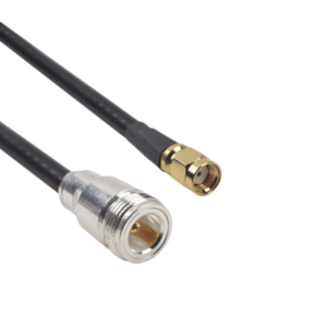 Cable LMR-240UF (Ultra Flex) de 60 cm con conectores N Hembra y SMA Macho Inverso.