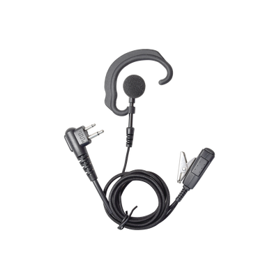 Micrófono Audífono de Solapa Estilo Gancho / CABLE FIBRA TRENZADA KEVLAR ULTRA RESISTENTE Para MOTOROLA GP300/SP50/P1225/PRO3150/EP450/EP350/MAG ONE/RDU2020/XV2600 HYT TC-500/518/600/610/620/700/1600/700EX