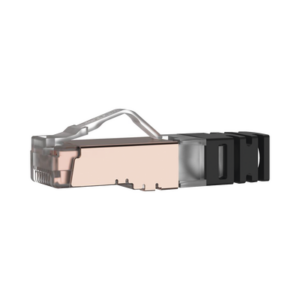 Plug RJ45 Cat6A Blindado, Para Cable Calibre 23-24 AWG, Chapado en Oro de 50 micras.