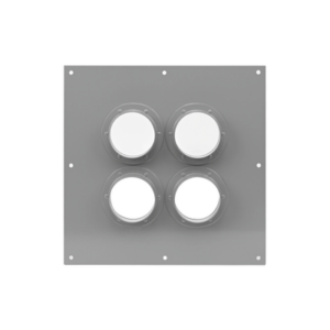 Placa Pasamuros Con Capacidad de 4 Botas de 4"