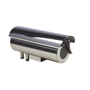 Gabinete para cámara cumple con norma anti explosión y norma de intrusión IP68 fabricado en acero inoxidable con limpiaparabrisas