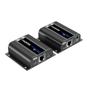 Kit Extensor HDMI para distancias de 50 metros / Soporta resoluciones 720 y 1080P @ 60 Hz / Cat 6, 6a y 7 / Salida Loop en el Tx para visualización local / Configuración EDID / Soporta control remoto del equipo fuente / Alimente solo el Tx