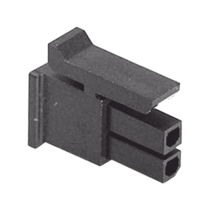 Receptáculo de dos posiciones en Conector Rectangular de Carcasa Negra de 0.118 "(3.00 mm) Molex.