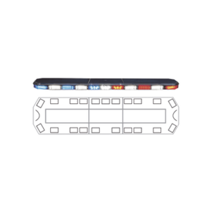 Barra de luces Serie 21 Ultra Brillante con 74 poderosos LEDs última generación, color Rojo/Azul/ambar