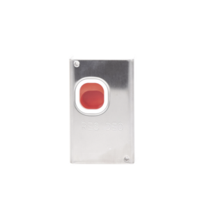 Boton de Emergencia para Paneles de Alarma de Intrusión / Cubierta Metálica / No requiere Alimentación / Compatible con paneles Vista 32/50P/128/250