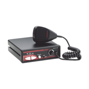 Sirena Scorpion ™ de 100 W con funciones completas, sistema de anuncio público (PA) y retransmisión de radio