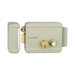 Cerradura Eléctrica con Botón de Salida / Incluye Llave / Exterior / Izquierda