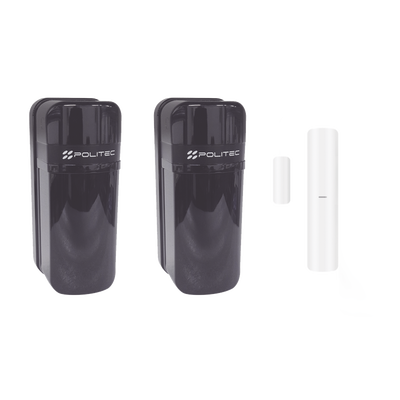 Detector Fotoeléctrico (A baterías) / 0 Falsas Alarmas / Alcance de 60m de Exterior y 350m en interior / Fácil Alineación / Compatible con panel AXPRO/ Incluye DS-PDMC-EG2-WB