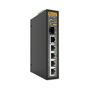 Switch Industrial PoE+ administrable Web SMART de 5 Puertos 10/100/1000 Mbps (4 Puertos son PoE+) + 1 puertos SFP, 90 W