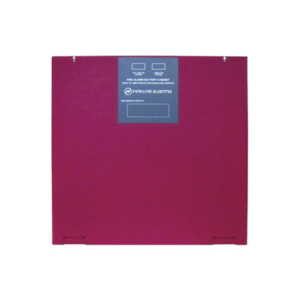 Gabinete para dos baterías de respaldo de 26 AH. Para aplicaciones en sistemas de detección de incendio (FAS).