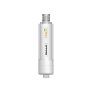 Radio airMAX Bullet-M2HP, hasta 100 Mbps, frecuencia de 2 GHz (2412 - 2472 GHz), No incluye adaptador PoE