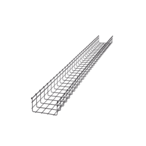 Charola tipo malla 105/200 mm ancho, con acabado Electro Zinc, tramo 3m
