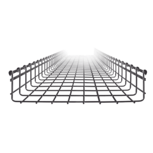 Charola tipo malla 105/400 mm, con acabado Electro Zinc, hasta 668 cables Cat6, tramo 3 m