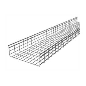 Charola tipo malla 166/500 mm, con acabado Electro Zinc, hasta 1321 cables Cat6, tramo 3 m