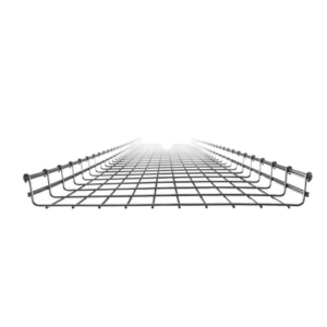 Charola tipo malla 54/500 mm, con acabado Electro Zinc, hasta 430 cables Cat6, tramo 3 m