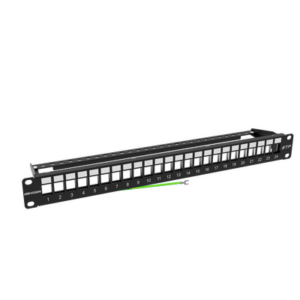 Patch Panel Blindado / Modular Keystone / Sin Jack / 24 Puertos / 1 Unidad De Rack