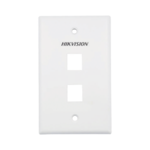 Placa de Pared (Face Plate) / 2 Puertos / Color Blanco / Caja con 20 Piezas / ABS