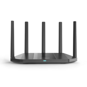 Router Inalámbrico / Wifi 6 / Hasta 1500 Mbps / Doble Banda AC (2.4 GHz y 5 GHz) / 4 Puertos 1000 Mbps / 4 Antenas Omnidireccional / Interior / Beamforming Optimizado