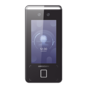 Terminal WiFi de Reconocimiento Facial ULTRA RÁPIDO (IP65) / Hasta 1.5 mts en lectura / Soporta P2P Hik-Connect / 3,000 Usuarios /QR y Videoportero (ambientes de bajo ruido)