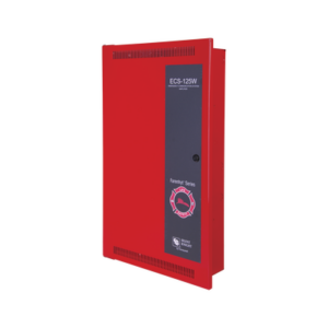 Amplificador Inteligente de 125 Watts para Sistema de Evacuación por Voz, con Fuente de Alimentación y Respaldo de Batería