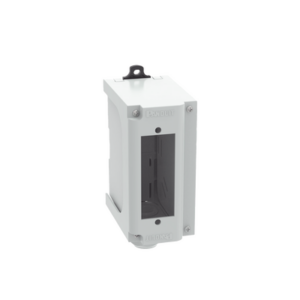 Panel de Parcheo Modular para Fibra Óptica, de Instalación en Riel DIN Estándar de 35mm, Acepta Una Placa Acopladora FAP, Color Gris