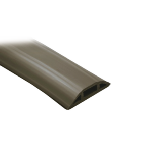 Canaleta flexible color cafe de PVC auto extinguible tramo de 2.5m