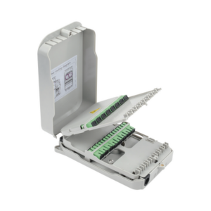 Caja Terminal de Fibra Óptica para instalación en interior, montaje en pared, 16 acopladores SC/APC monomodo, hasta 16 empalmes