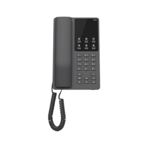 Teléfono IP Hotelero Wi-Fi, 2 líneas SIP con 2 cuentas, codec Opus, IPV4/IPV6, color negro, con gestión en la nube GDMS