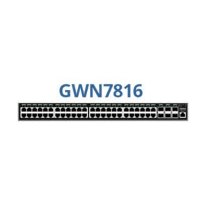Switch Capa 3 PoE+ Administrable / 48 puertos 10/100/1000 Mbps + 6 Puertos SFP+ de 10 Gigabits / Hasta 740W / Compatible con GWN Cloud.