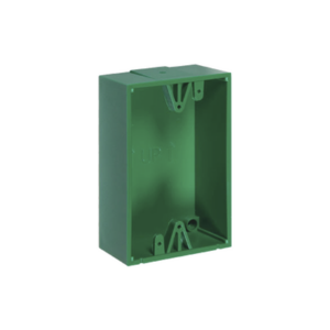 Caja de Montaje Color Verde para Botones de Emergencia STI
