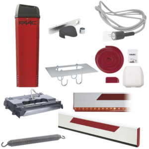 Kit Barrera Vehicular B614 con Brazo Rectangular de 3.8 metros Iluminado / Incluye Brazo, Resorte y Enganche