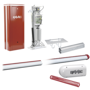 Kit Barrera Vehicular B680H con Brazo Rectangular de 6.3 metros / Incluye Brazo, Resorte, Enganche y Gabinete