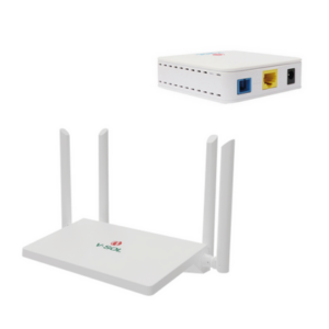 Router Mesh Inalámbrico Wi-Fi 6 hasta 3000 Mbps, 3 Puertos LAN Gigabit + 1 WAN Gigabit + Easy Mesh+ ONU Bridge Dual GPON/EPON