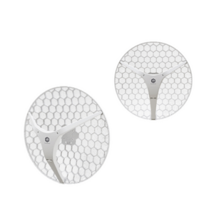 Paquete 3 (LHG 5) Cliente y PtP en 5 GHz 802.11 a/n, Antena Integrada de 24.5dBi, Hasta 316mW de Potencia.